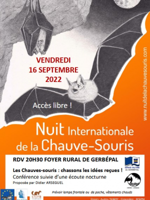 Nuit de la chauve souris le 16 septembre 2022